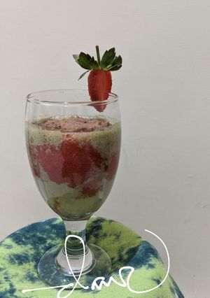 Foto resep Strawberry 🍓 Matcha Milo