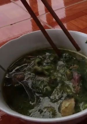 Hình của món Canh Bon món ngon của người Tây Bắc.