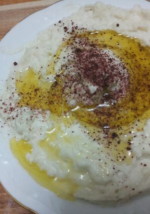 صورة لوصفة سلطة البطاطا بالطحينة