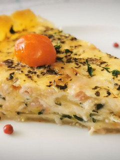 Una foto de Quiche Provenzal, de Verduras con Bacon y Jamón York