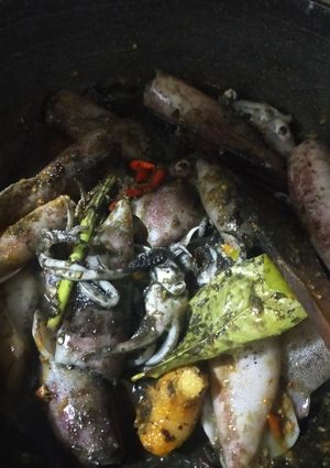 Foto resep Cumi Hitam Putih Telur