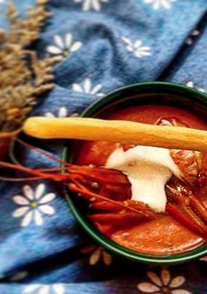 รูปของ Steamed Crayfrish with Tomatoes Soup