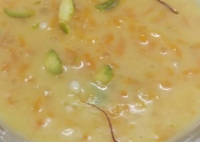 Carrot sago kheer