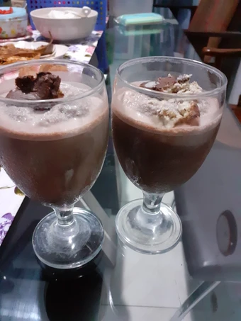 Cara Mudah Membikin Resep Ice blend beng beng susu yang Enak Banget Anti Ribet, Mantap