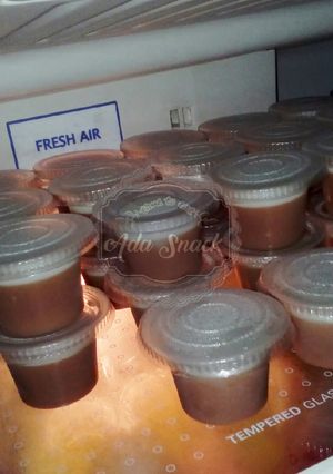 Foto resep Puding Cokelat Vla Vanila