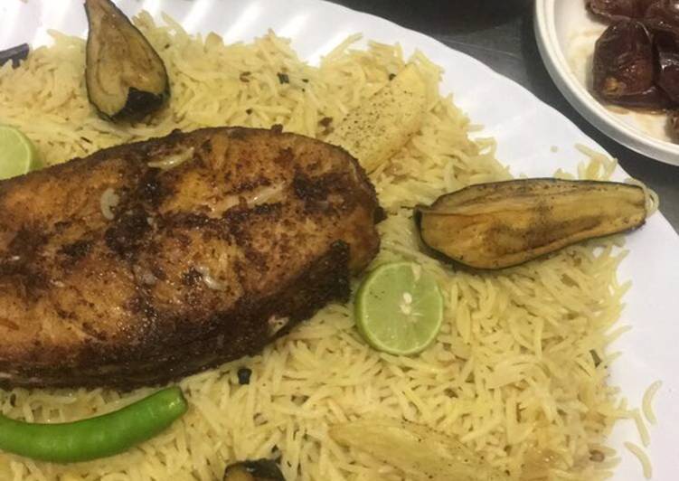 غداء الطيبين رز وسمك