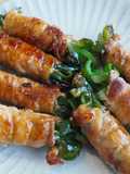 Rollitos de carne rellenos de pimientos
