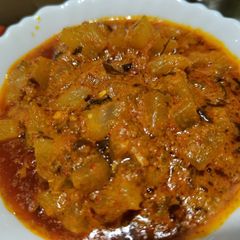 A picture of Cucumber (kheera) ki sabzi.