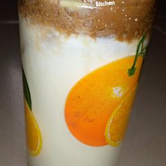 A picture of Dalgona coffee.