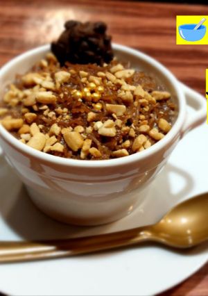 صورة لوصفة معكرونة شعيرية باللبن والكاكاو🥣 بطعم مميز ومختلف 😋