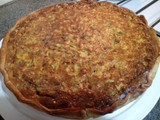 Tarta de zapallitos verdes