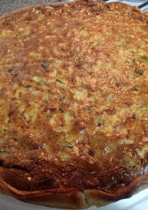 Una foto de Tarta de zapallitos verdes