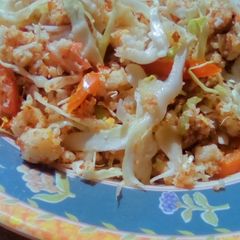 A picture of Cassava granules salad.