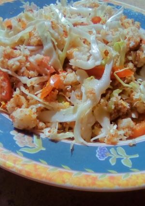 A picture of Cassava granules salad.