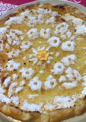 Une photo de Tarte citron noix de coco au fromage blanc