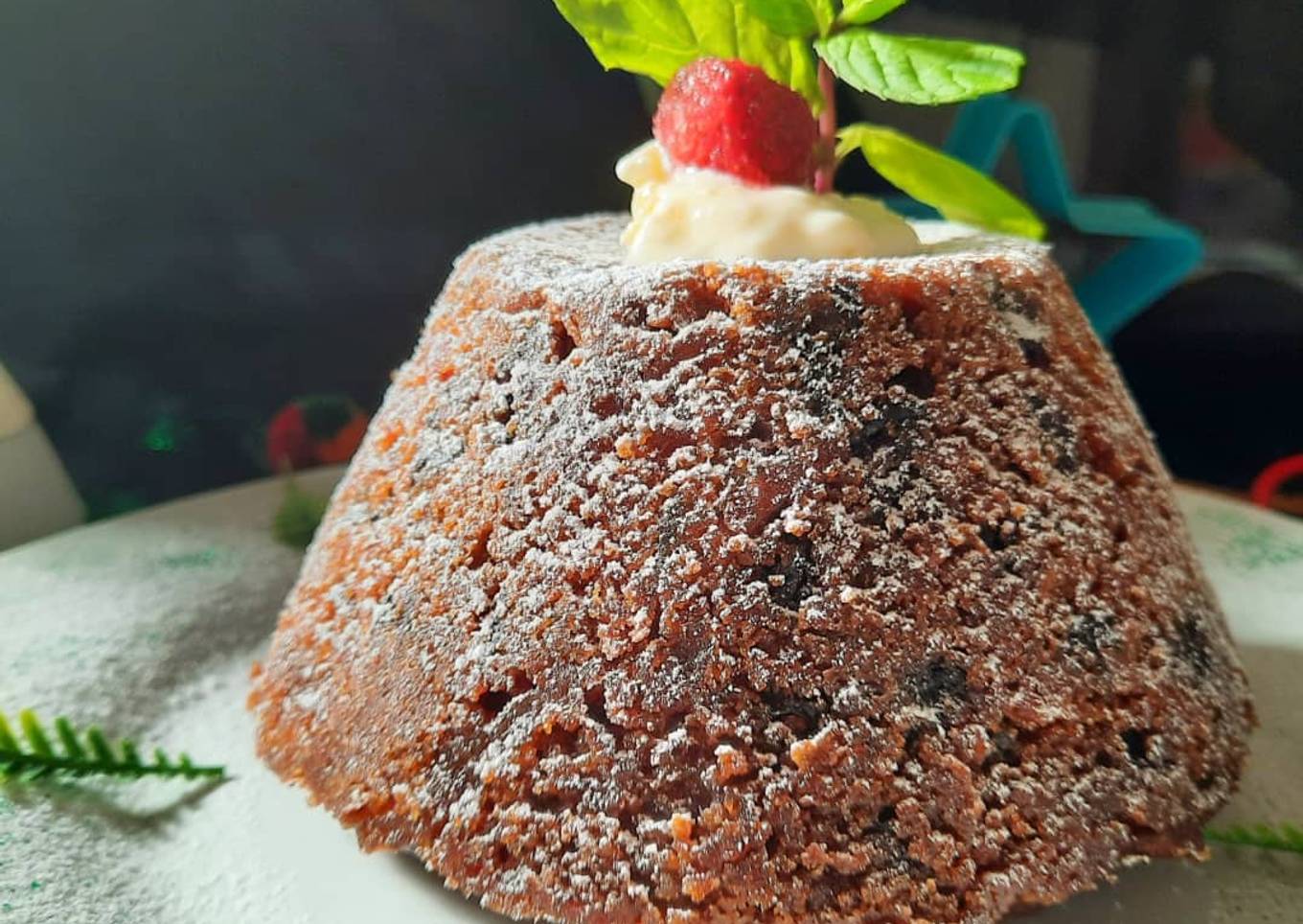 Easy Christmas Pudding (alcohol free)