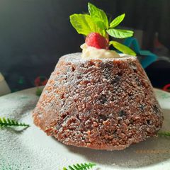 A picture of Easy Christmas Pudding (alcohol free).