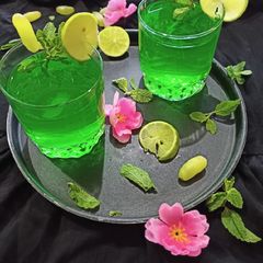A picture of Lemon Khas sharbat.
