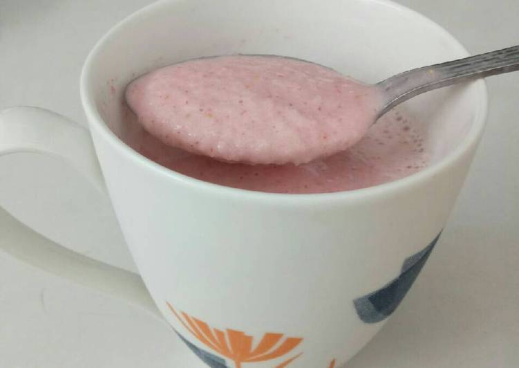 Korean Strawberry smoothies ice blended