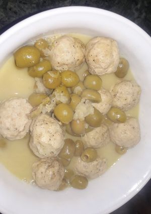 صورة لوصفة زيتون مرق ابيض