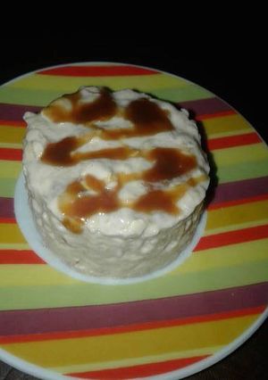 Una foto de Postre helado banana split con quaker