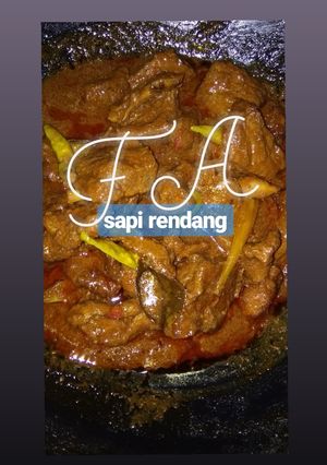 Foto resep Sapi rendang bumbu instan