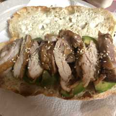 A picture of Teriyaki chicken.