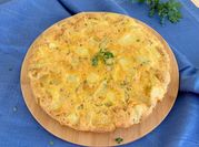 Una foto di torta in padella