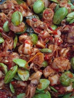 Foto resep Sambal cumi asin pete
