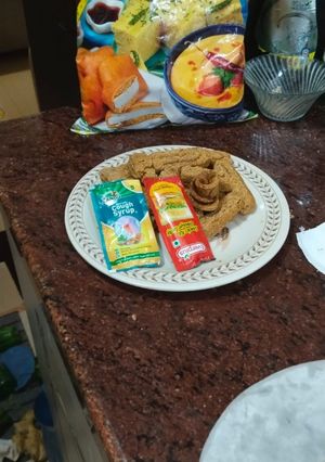 A picture of Besan Namak Pare (Chickpea Flour Savory Crackers).