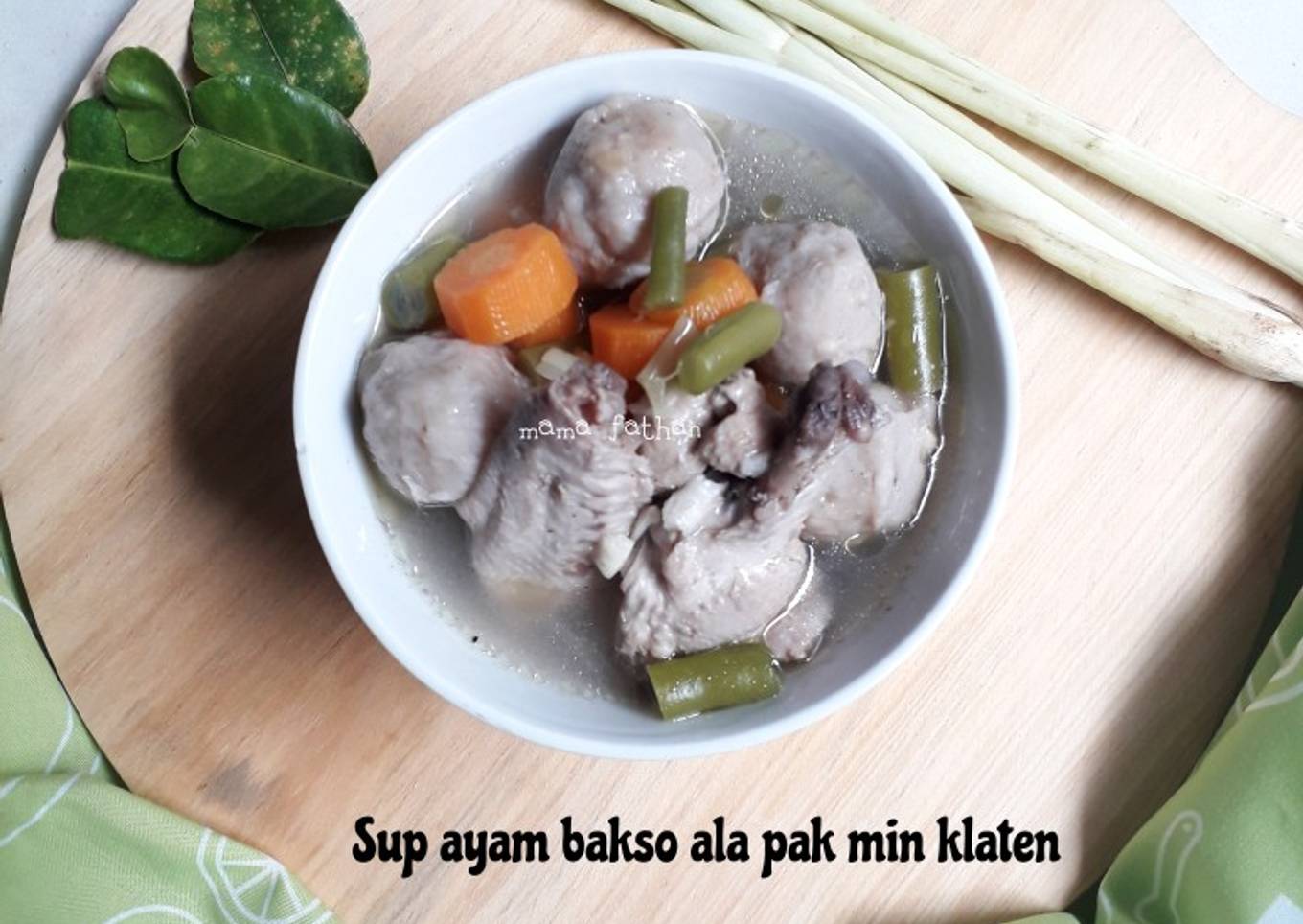 Sup ayam bakso ala pak min klaten