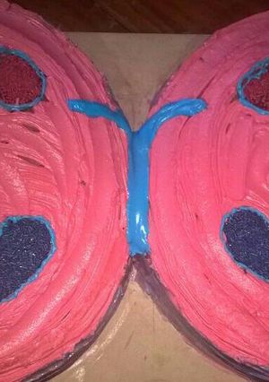 Una foto de Torta mariposa