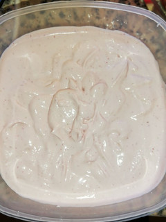 Una foto de Helado de fresas