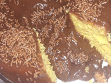 Bolo de cenoura vulcão