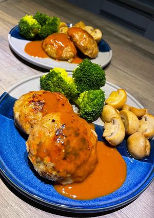 日式起司漢堡排 的食譜成品照片