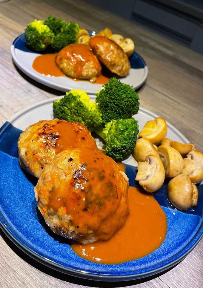 日式起司漢堡排 的食譜成品照片