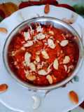 Delicious nutritious Authentic Gajar (carrot) halwa for Christmas festival