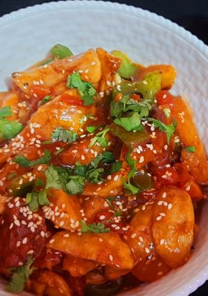हनी चिल्ली पोटैटो (Honey chilli potato recipe in hindi) रेसिपी मुख्य फोटो