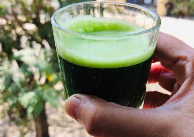 green grass juice