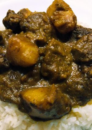 A picture of Filipino beef curry.