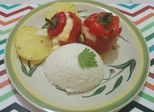 Una foto de Pimientos rellenos