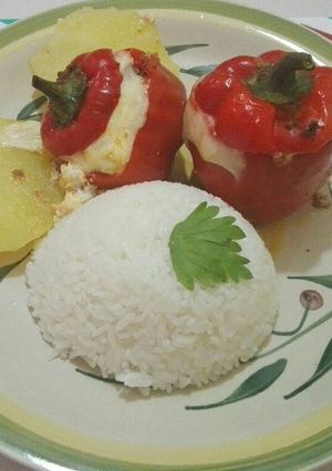 Una foto de Pimientos rellenos