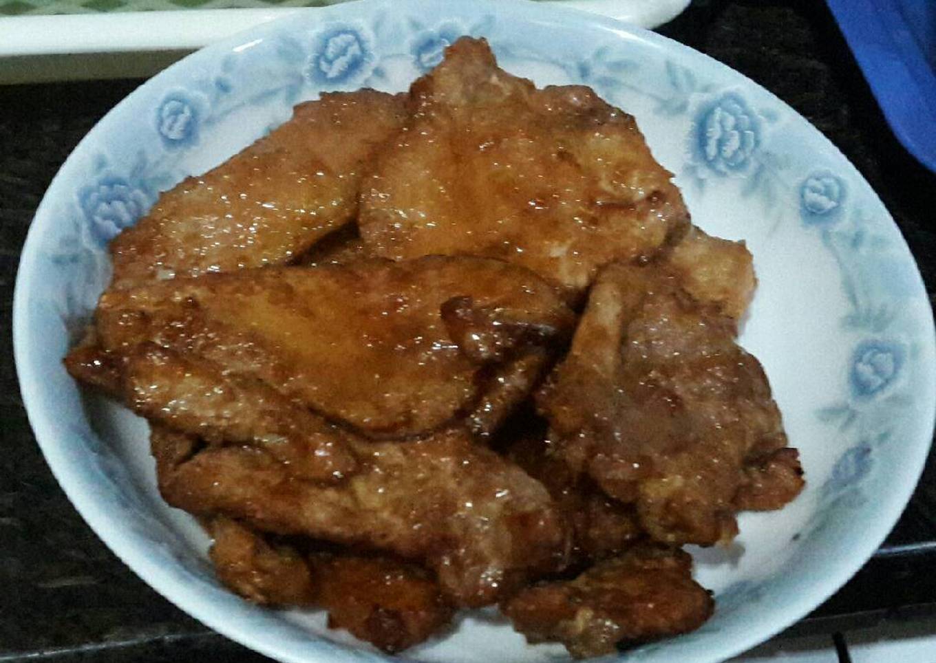 Steak babi panggang madu