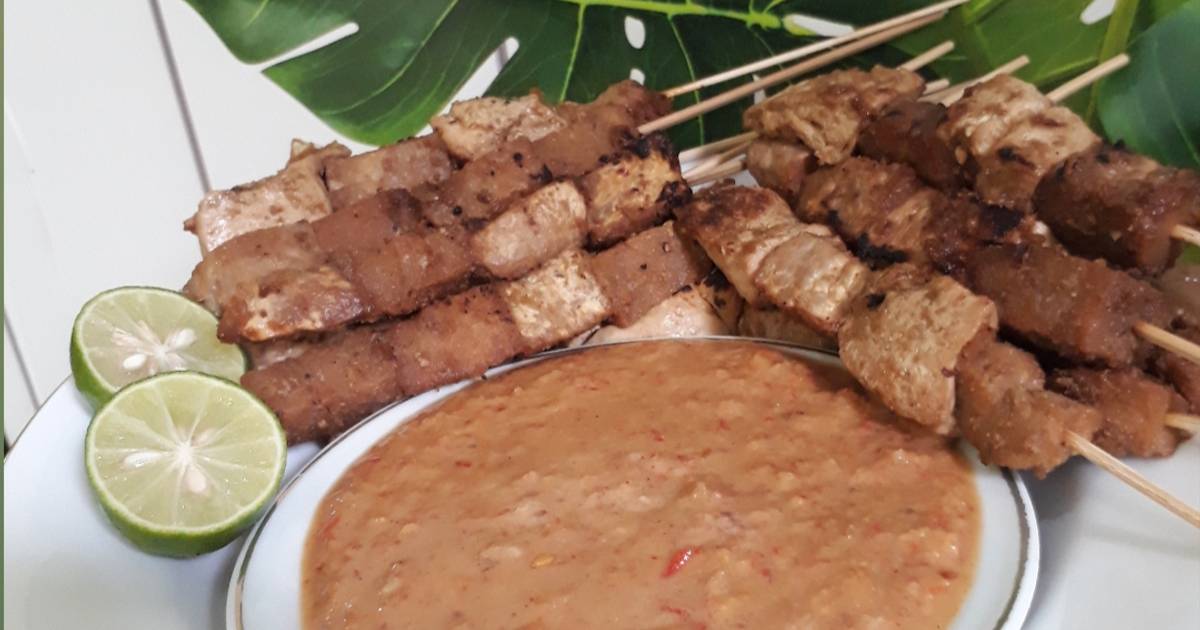 Resep Sate Kere Dari Bahan Tempe Gembus Dan Tahu Oleh Fitri Nyimas