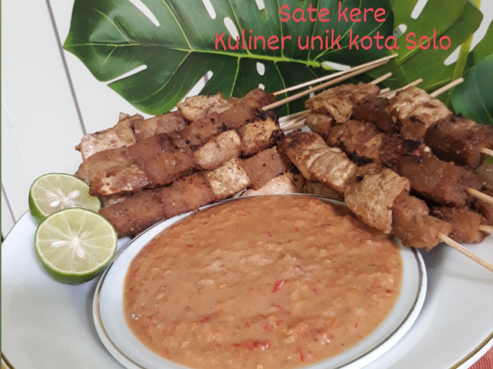 Resep Sate kere dari bahan tempe gembus dan tahu, Bisa Manjain Lidah