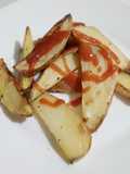 Papas fritas en freidora de aire caliente
