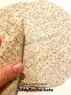 Una foto de Tortillas keto para burros o flautas