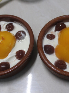 Una foto de Huevos fritos con granos