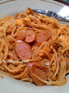 Foto resep sosis masak spageti la fonte