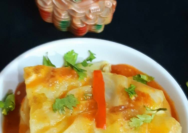 Easiest Way to Prepare Ultimate Cabbage Roll in Red Gravy